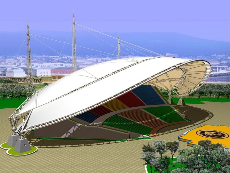 汉川体育场膜结构